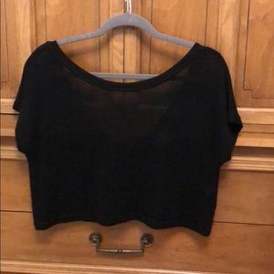 Sheer lightweight knit (crop top)
